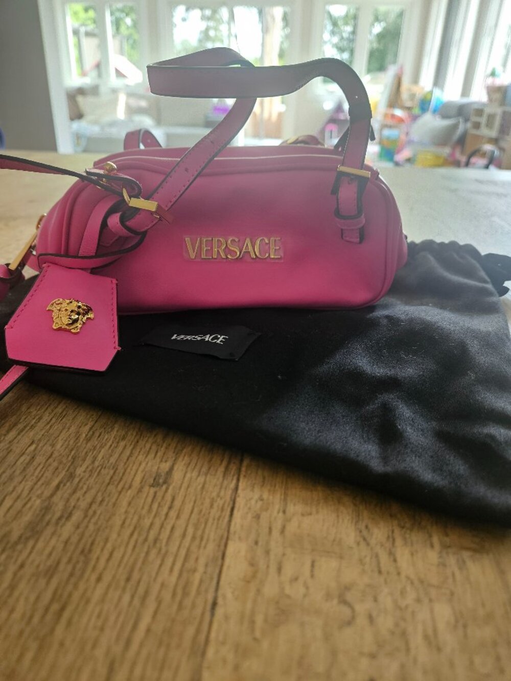 Versace Mini Leather shoulder bag